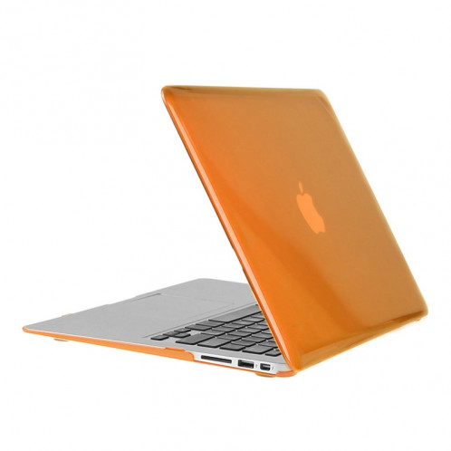 ENKAY pour Macbook Air 13,3 pouces (version US) / A1369 / A1466 Hat-Prince 3 en 1 Crystal Hard Shell Housse de protection en plastique avec clavier de protection et prise de poussière de port (Orange) SE902E431-010