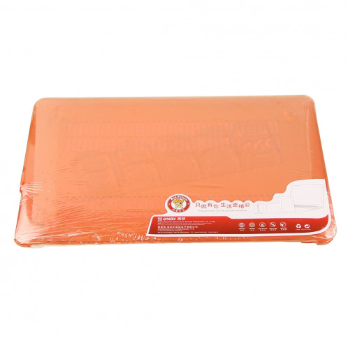 ENKAY pour Macbook Air 13,3 pouces (version US) / A1369 / A1466 Hat-Prince 3 en 1 Crystal Hard Shell Housse de protection en plastique avec clavier de protection et prise de poussière de port (Orange) SE902E431-010