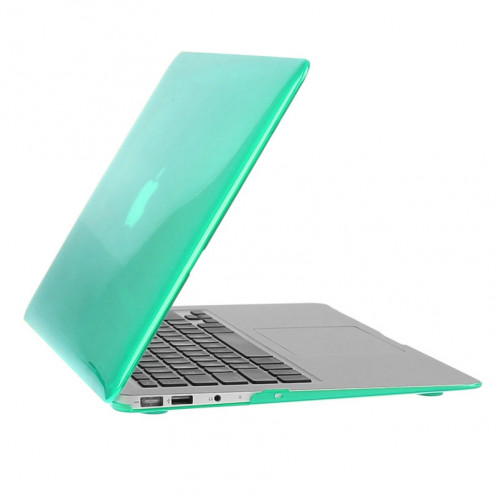 ENKAY pour Macbook Air 13,3 pouces (version US) / A1369 / A1466 Hat-Prince 3 en 1 Crystal Hard Shell étui de protection en plastique avec clavier de protection et bouchon de poussière port (vert) SE902G1704-010