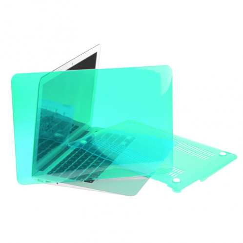 ENKAY pour Macbook Air 13,3 pouces (version US) / A1369 / A1466 Hat-Prince 3 en 1 Crystal Hard Shell étui de protection en plastique avec clavier de protection et bouchon de poussière port (vert) SE902G1704-010