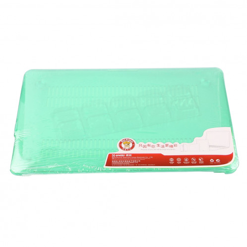 ENKAY pour Macbook Air 13,3 pouces (version US) / A1369 / A1466 Hat-Prince 3 en 1 Crystal Hard Shell étui de protection en plastique avec clavier de protection et bouchon de poussière port (vert) SE902G1704-010