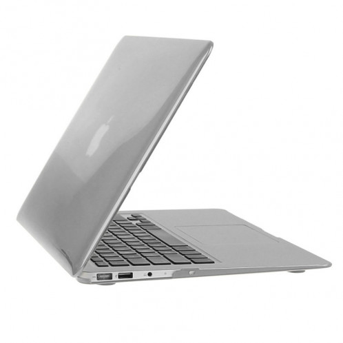 ENKAY pour Macbook Air 13,3 pouces (version US) / A1369 / A1466 Hat-Prince 3 en 1 Crystal Hard Shell étui de protection en plastique avec clavier de garde & Port poussière Plug (Gris) SE902H1065-010