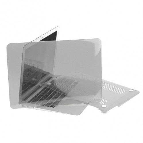 ENKAY pour Macbook Air 13,3 pouces (version US) / A1369 / A1466 Hat-Prince 3 en 1 Crystal Hard Shell étui de protection en plastique avec clavier de garde & Port poussière Plug (Gris) SE902H1065-010