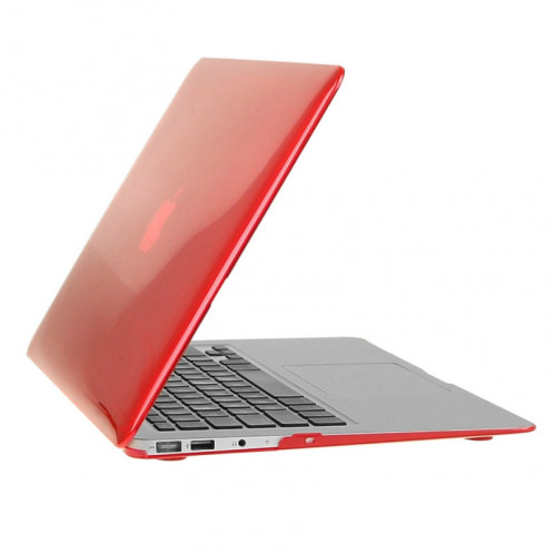 ENKAY pour Macbook Air 13,3 pouces (version US) / A1369 / A1466 Hat-Prince 3 en 1 cristal dur coque de protection en plastique avec clavier de garde et de la poussière de port bouchon (rouge) SE902R1365-010