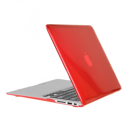 ENKAY pour Macbook Air 13,3 pouces (version US) / A1369 / A1466 Hat-Prince 3 en 1 cristal dur coque de protection en plastique avec clavier de garde et de la poussière de port bouchon (rouge) SE902R1365-010