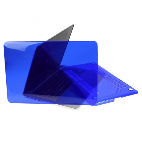 ENKAY pour Macbook Pro Retina 13,3 pouces (version US) / A1425 / A1502 Hat-Prince 3 en 1 Crystal Hard Shell étui de protection en plastique avec clavier de protection et prise de poussière de port (bleu foncé) SE904D678-010