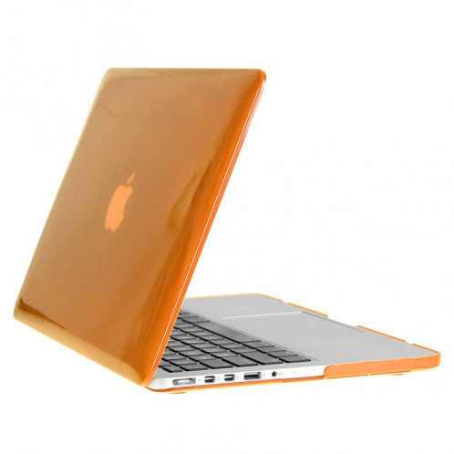 ENKAY pour Macbook Pro Retina 13,3 pouces (version US) / A1425 / A1502 Hat-Prince 3 en 1 Crystal Hard Shell Housse de protection en plastique avec clavier de protection et prise de poussière de port (Orange) SE904E1128-010