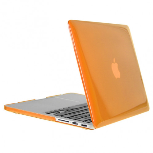 ENKAY pour Macbook Pro Retina 13,3 pouces (version US) / A1425 / A1502 Hat-Prince 3 en 1 Crystal Hard Shell Housse de protection en plastique avec clavier de protection et prise de poussière de port (Orange) SE904E1128-010