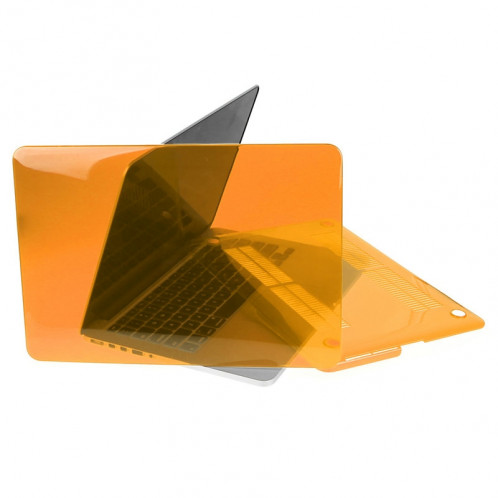 ENKAY pour Macbook Pro Retina 13,3 pouces (version US) / A1425 / A1502 Hat-Prince 3 en 1 Crystal Hard Shell Housse de protection en plastique avec clavier de protection et prise de poussière de port (Orange) SE904E1128-010