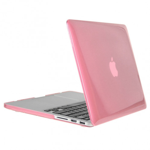 ENKAY pour Macbook Pro Retina 13,3 pouces (version US) / A1425 / A1502 Chapeau-Prince 3 en 1 Crystal Hard Shell Housse de protection en plastique avec clavier de protection et bouchon de poussière Port (rose) SE904F1880-010