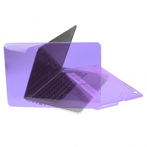 ENKAY pour Macbook Pro Retina 13,3 pouces (version US) / A1425 / A1502 Chapeau-Prince 3 en 1 Crystal Hard Shell Housse de protection en plastique avec clavier de protection et prise de poussière port (Violet) SE904P237-010