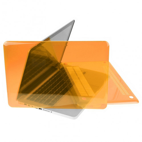 ENKAY pour Macbook Pro 15,4 pouces (version US) / A1286 Hat-Prince 3 en 1 Crystal Hard Shell Housse de protection en plastique avec clavier de protection et prise de poussière de port (Orange) SE905E294-010