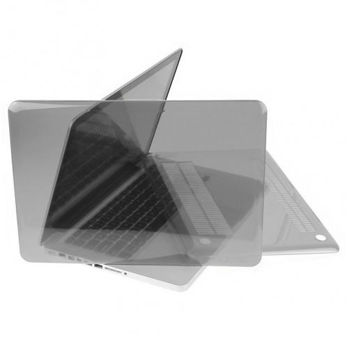 ENKAY pour Macbook Pro 15,4 pouces (US Version) / A1286 Chapeau-Prince 3 en 1 Crystal Hard Shell Housse de protection en plastique avec Keyboard Guard & Port poussière Plug (Gris) SE905H580-010