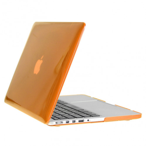 ENKAY pour Macbook Pro Retina 15,4 pouces (version US) / A1398 Hat-Prince 3 en 1 coque de protection en plastique dur avec protection pour clavier et prise de poussière de port (orange) SE906E683-010