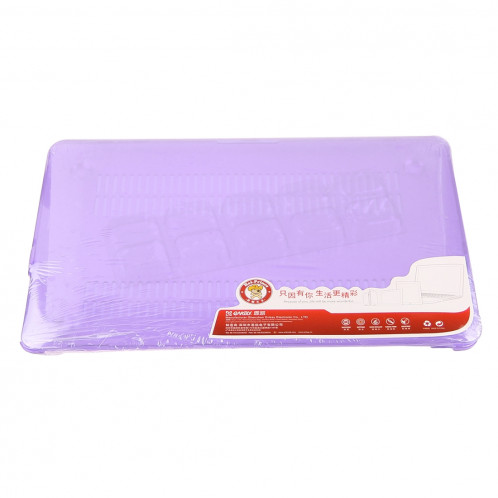 ENKAY pour Macbook Pro Retina 15,4 pouces (version US) / A1398 Hat-Prince 3 en 1 cristal dur coque de protection en plastique avec clavier de protection et bouchon de poussière de port (violet) SE906P1880-010