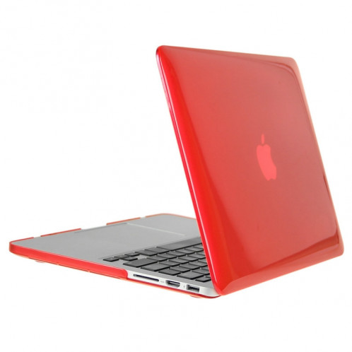 ENKAY pour Macbook Pro Retina 15,4 pouces (Version US) / A1398 Chapeau-Prince 3 en 1 Crystal Hard Shell Housse de protection en plastique avec clavier de protection et bouchon de poussière de port (Rouge) SE906R909-010