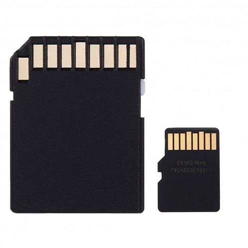  Carte mémoire micro SD (TF) classe 10 à haut débit de Taïwan, écriture: 8 Mo / s, lecture: 12 Mo / s (capacité réelle 100%) SH33HK1355-06