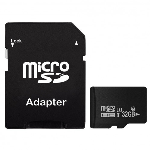 Carte mémoire Micro SD (TF) 32 Go grande vitesse de Classe 10 de Taiwan (Capacité réelle de 100%) (Noir) SH81421171-06