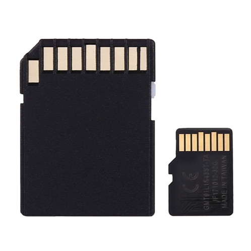 Carte mémoire 256 Go haute vitesse classe TF / Micro SDHC UHS-1 (U1), écriture: 15 Mo / s, lecture: 30 Mo / s (capacité réelle à 100%) SH8164991-06