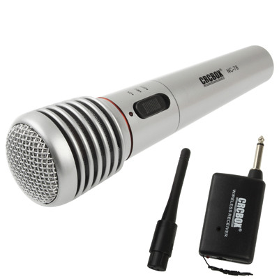 Microphone sans fil / filaire avec récepteur et antenne, distance effective: 15-30m SH03121379-09