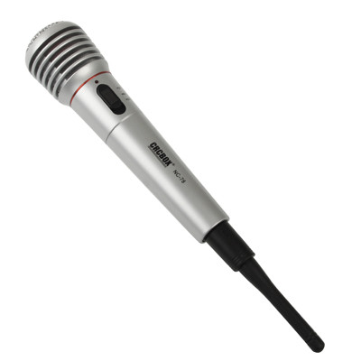 Microphone sans fil / filaire avec récepteur et antenne, distance effective: 15-30m SH03121379-09