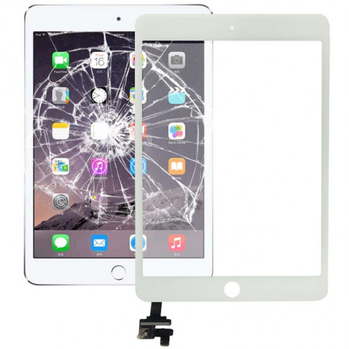 Touch Panel + IC Chip pour iPad mini 3 (Blanc) ST230W1396-04