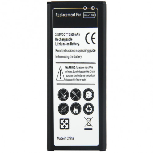 Batterie Li-ion rechargeable pour Galaxy Note 4 / N9100 SH015981-04