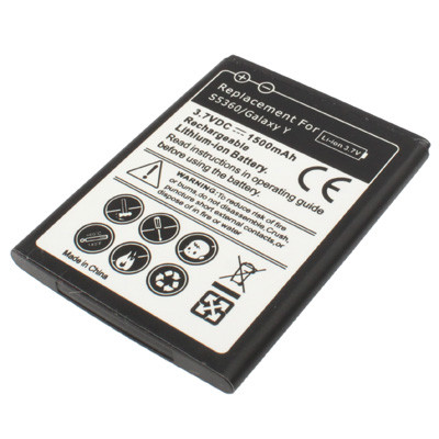 1500mAh Batterie de remplacement pour Galaxy Y / S5360 SH04441088-05