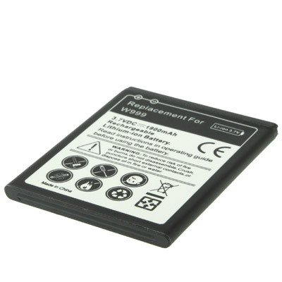 1900mAh Batterie de remplacement pour Samsung W999 SH447L14-04