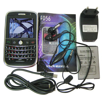 F056 Mobile Phone, Network: 2G, Bluetooth FM JAVA, Dual SIM, Quad Band(Black) SH12471100-07