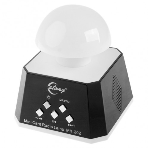 CT-0019 Multi LED Lumières haut-parleur avec radio FM, carte de soutien TF (noir) SH07851412-07