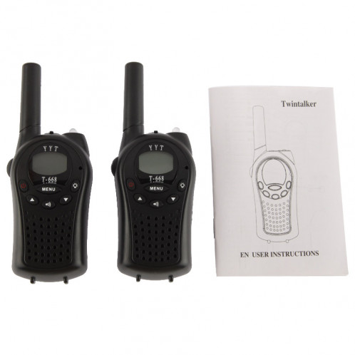 2 PCS T-668 400-470MHz 1.0 pouces LCD 8/20 / 22CHS ensemble talkie-walkie S208031252-07