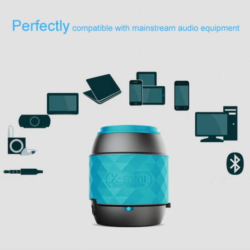 Haut-parleur stéréo Bluetooth portable, mains libres et NFC (bleu) SH202L1162-016