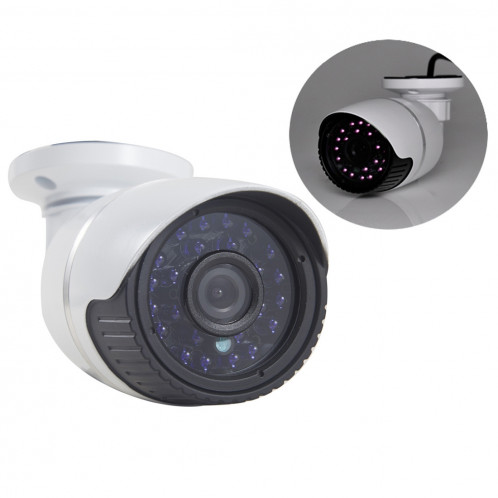 Caméra IP étanche / anti-vandalisme filaire H.264 filaire, lentille fixe 1/3 pouce 4mm 1,3 mégapixels, masque de détection de mouvement / confidentialité et vision nocturne IR 30m, prise en charge HD 720P (1280 x SH0246318-07