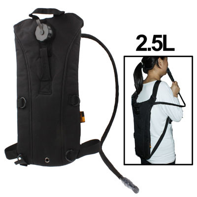 Sac à dos de 2,5 L Duffle Nylon Waterbag avec Tube / Waterbag (Noir) SH306B718-05