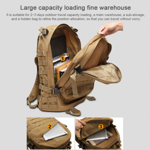 3D Field Outdoor Molle Rucksack Backpack Sac de randonnée de camping SH5801376-011