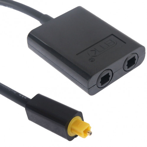 Diviseur audio numérique fibre optique Toslink 1 à 2 adaptateur de câble pour lecteur DVD (noir) SH085B895-06