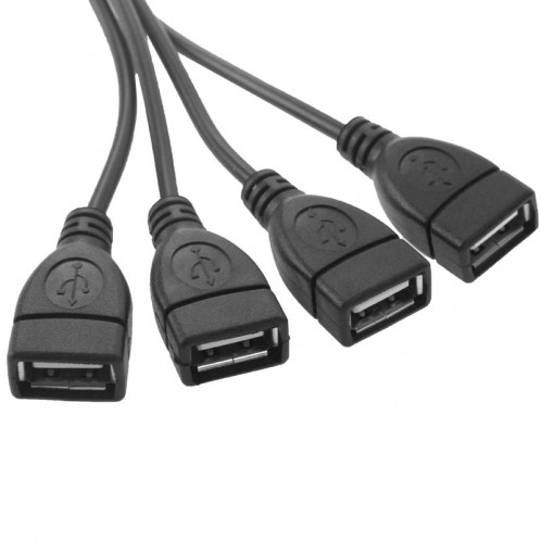 USB 2.0 CAT5 / CAT5E / CAT6 RJ45 à 4 USB prolongateur Ethernet LAN extension câble répéteur adaptateur SU00861057-06