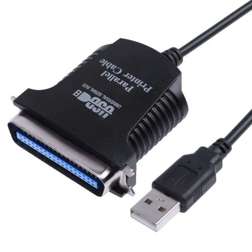 Câble adaptateur d'imprimante USB vers parallèle 1284 36 broches, longueur du câble: 1 m (noir) SH1302890-04