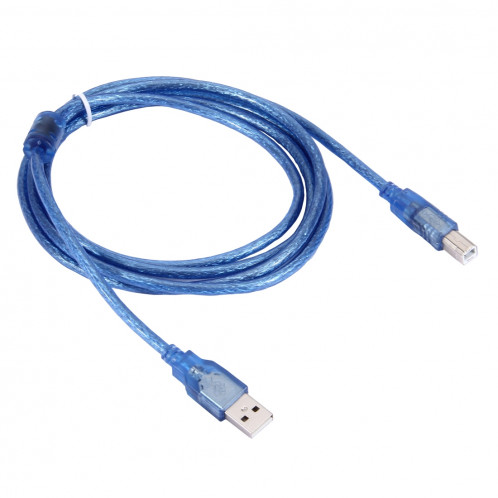 Câble USB 2.0 AM vers BM classique, avec 2 conducteurs, longueur: 1,8 m (bleu) SC01331920-03