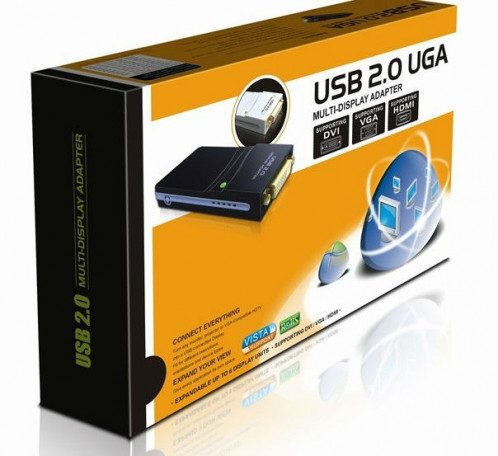 Adaptateur USB 2.0 vers VGA, DVI, HDMI, Résolution: 1920 * 1080 (Noir) SU160A314-07