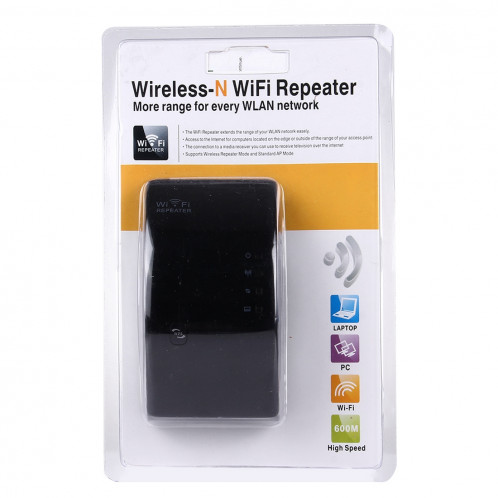 Extension de gamme de répéteurs 300 Mbps Wireless-N WIFI 802.11n (Noir) SH186B560-08