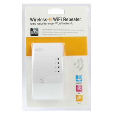 Expanseur de plage de répéteur WIFI 802.11n sans fil N 300Mbps (WS-WN518W2) (blanc) SH01861950-07