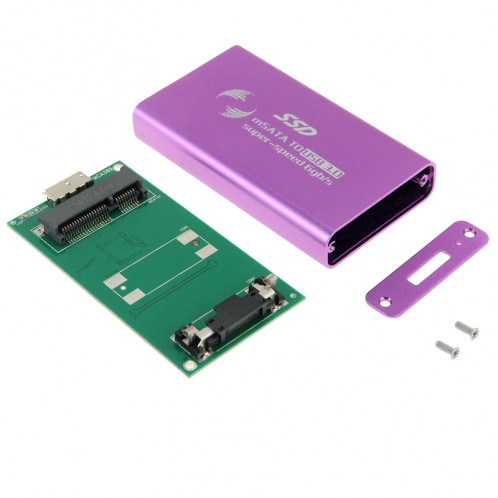 Disque dur SSD 6 Go / s mSATA à disque dur USB 3.0 (violet) S6244P1568-010