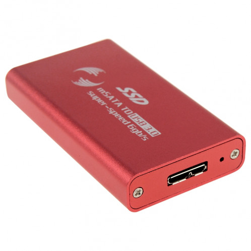 Disque dur SSD 6 Go / s mSATA à disque dur USB 3.0 (rouge) S6244R1094-010