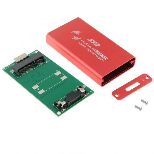 Disque dur SSD 6 Go / s mSATA à disque dur USB 3.0 (rouge) S6244R1094-010