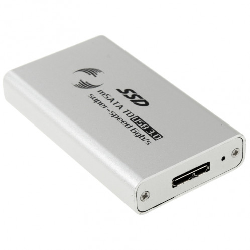 Disque dur SSD 6 Go / s mSATA à disque dur USB 3.0 (Argent) S6244S1605-010