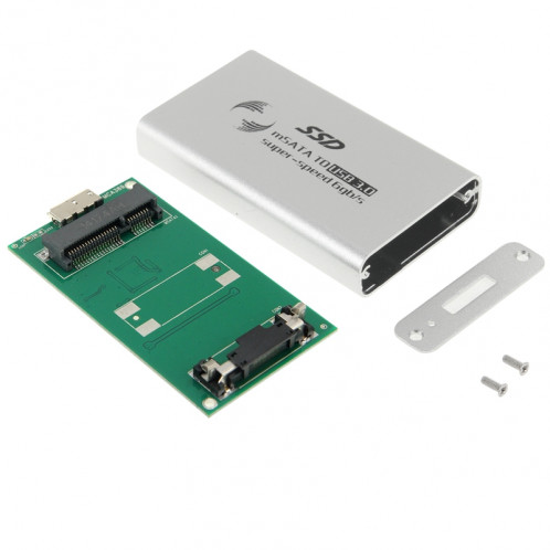 Disque dur SSD 6 Go / s mSATA à disque dur USB 3.0 (Argent) S6244S1605-010