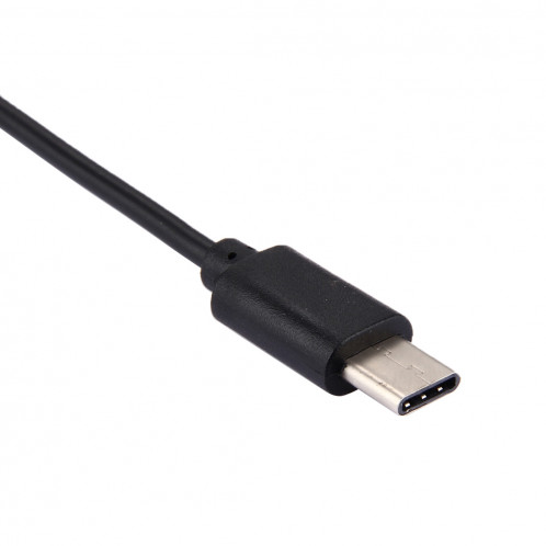 17.8cm 3 ports USB-C / Type-C 3.1 OTG câble de charge, pour Galaxy S8 et S8 + / LG G6 / Huawei P10 et P10 Plus / Xiaomi Mi 6 et Max 2 et autres smartphones (noir) SH281B837-07