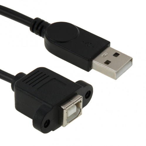 USB 2.0 mâle vers USB 2.0 Type-B Câble d'imprimante / scanner pour HP, Dell, Epson, Longueur: 50cm (Noir) SU292B795-03